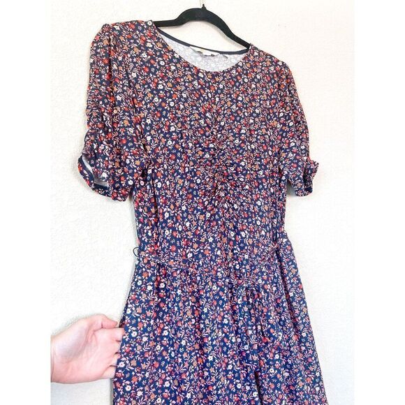 Boden Boho Short Sleeve Floral Jersey Dress Size 8R - Picture 5 of 7